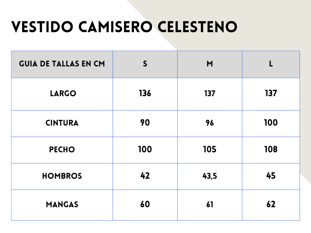 Vestido Camisero Celeste - Noor De Luna