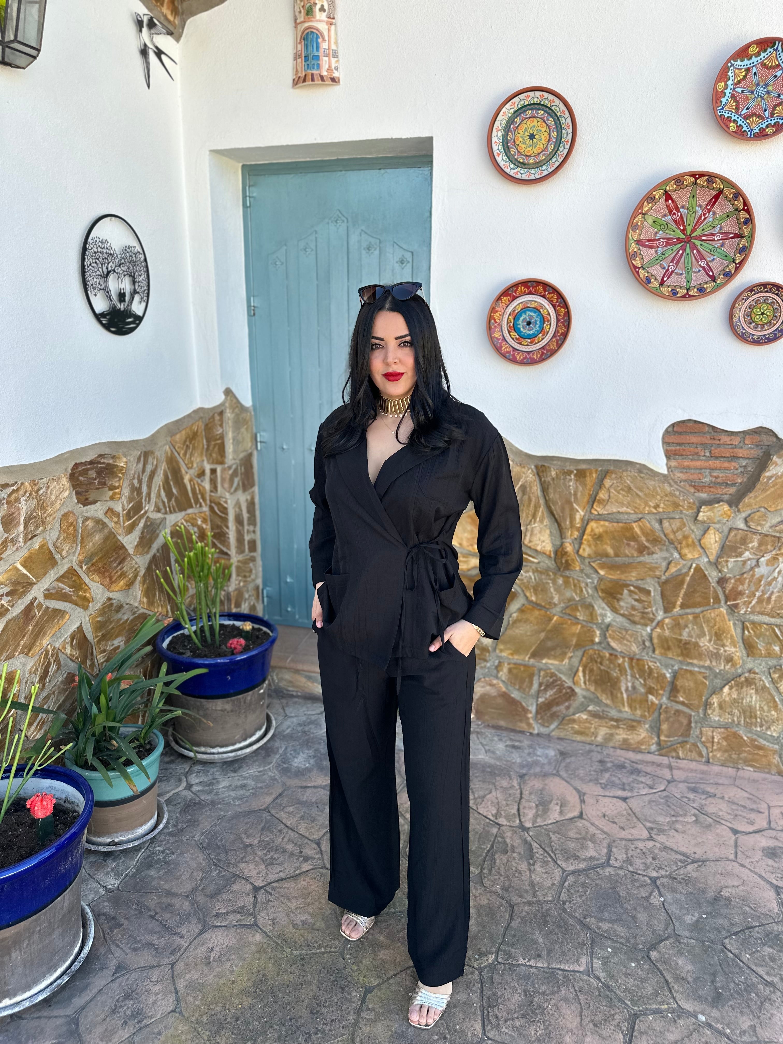 Conjunto Boss Lady Negro