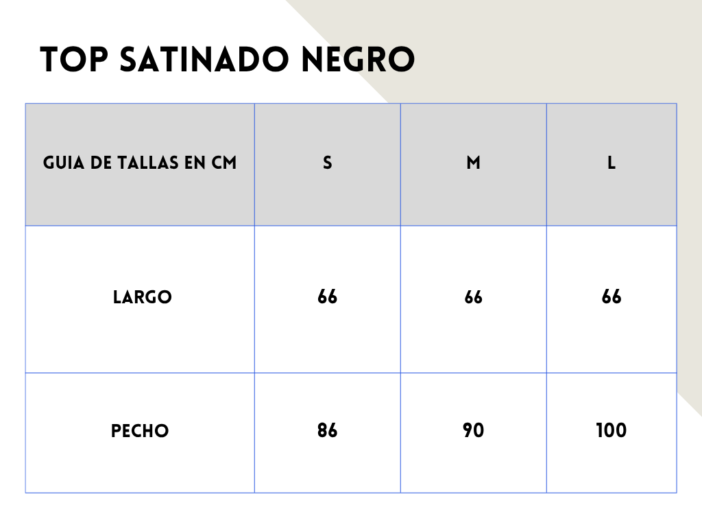 Top satinado negro - Noor De Luna