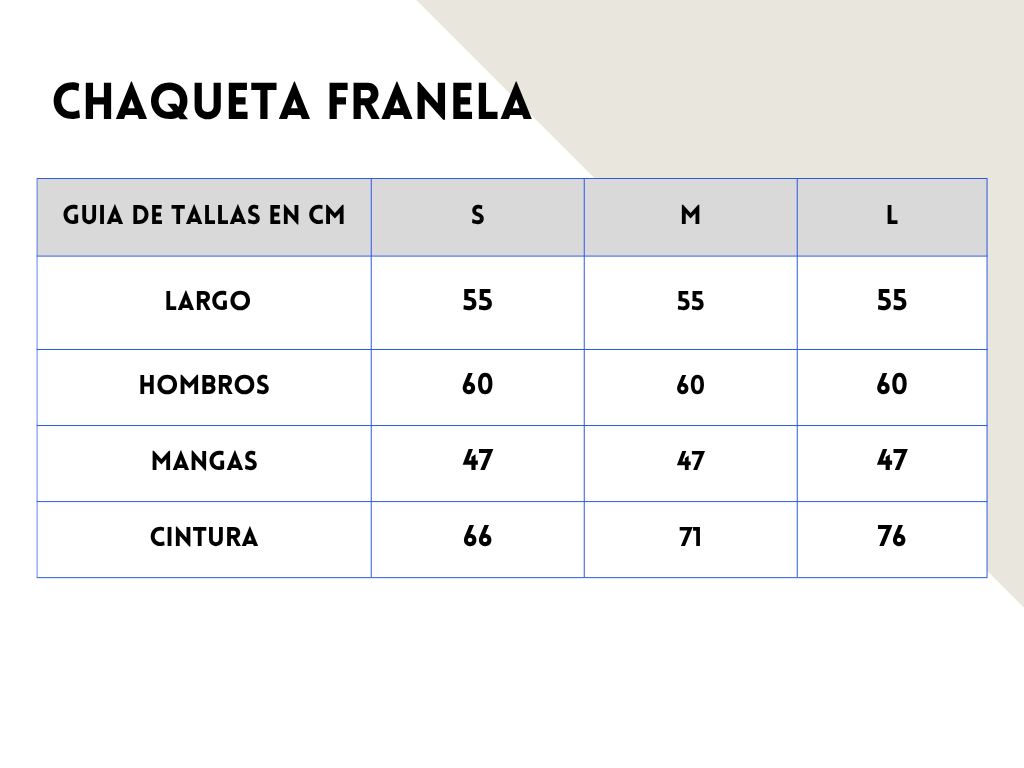 Chaqueta franela - Noor De Luna