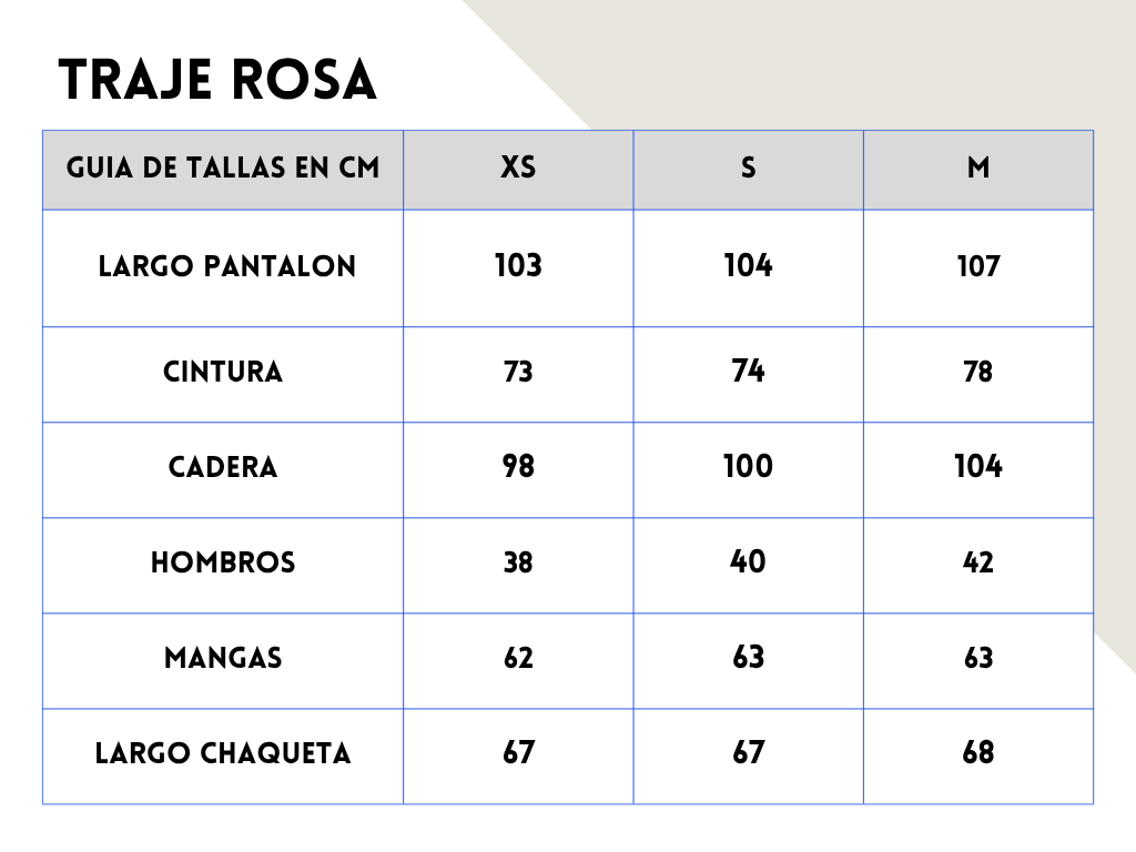 Traje tres piezas rosa - Noor De Luna
