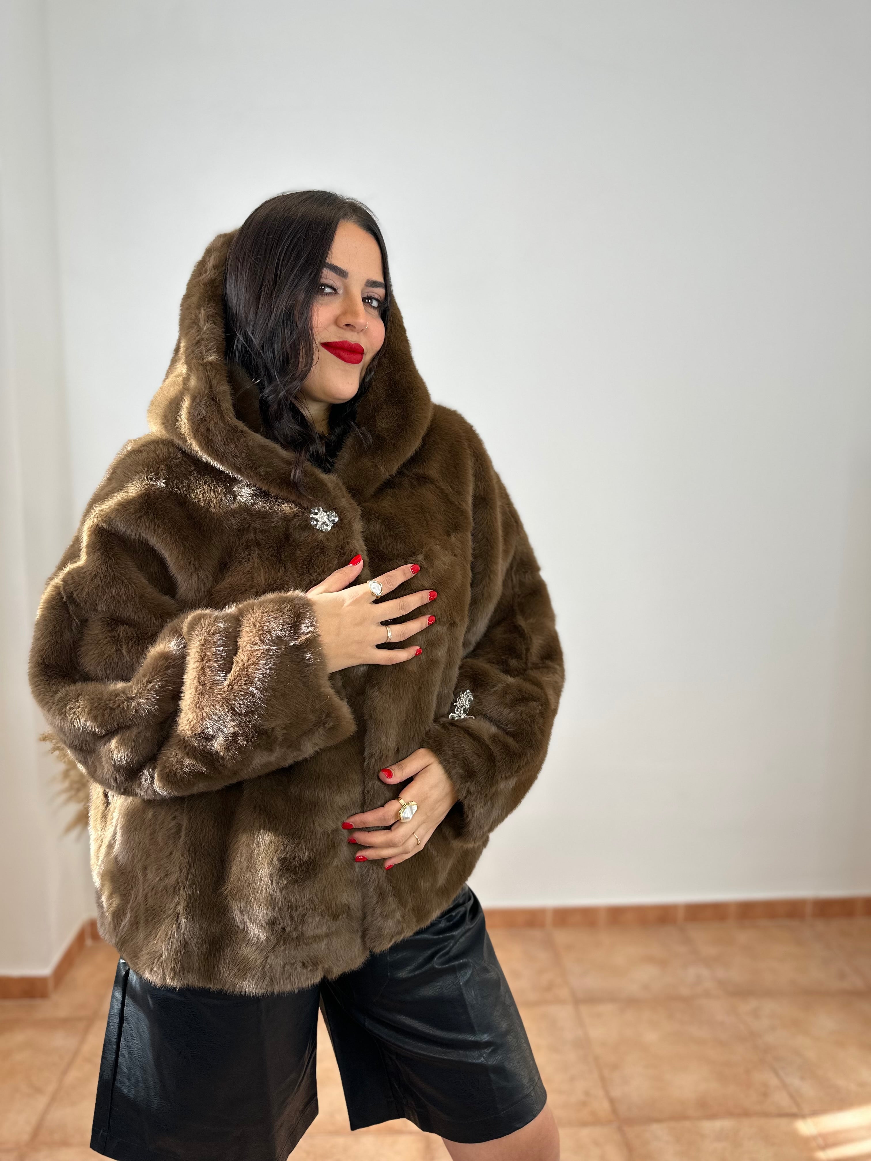 Abrigo Glam Winter Beige