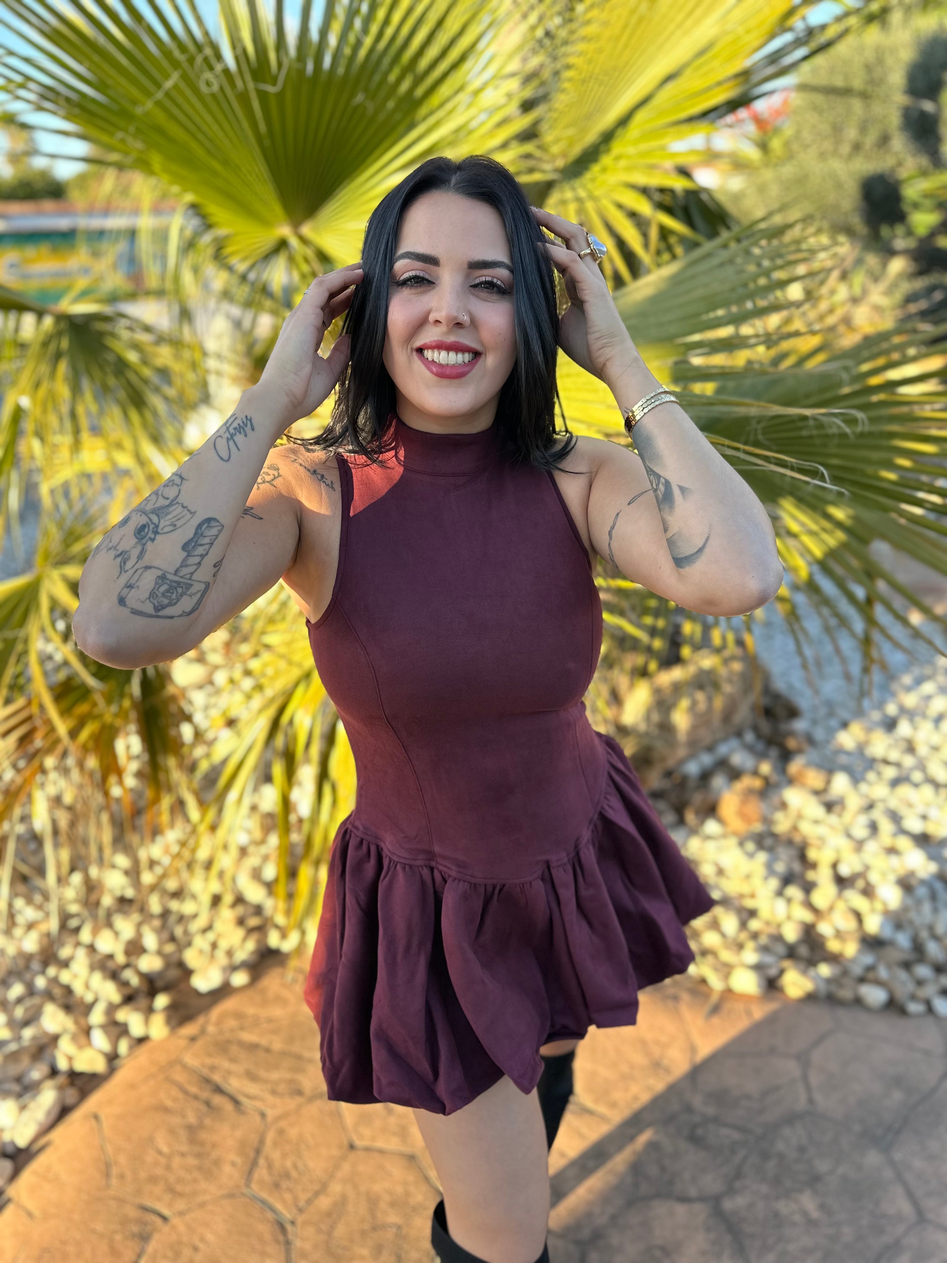 Vestido Bubble Marrón