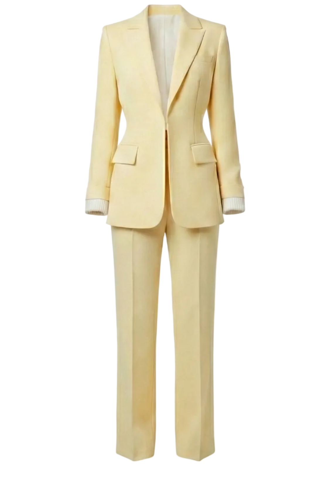 Traje de chaqueta amarillo