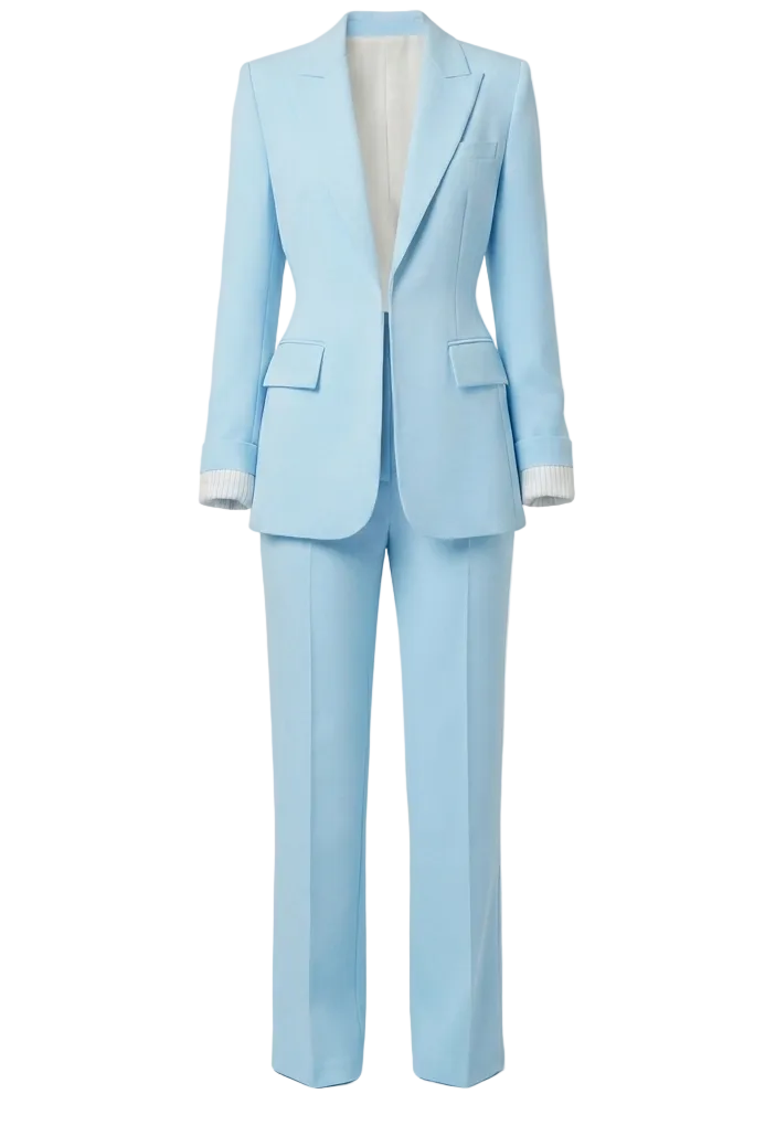 Traje de chaqueta azul