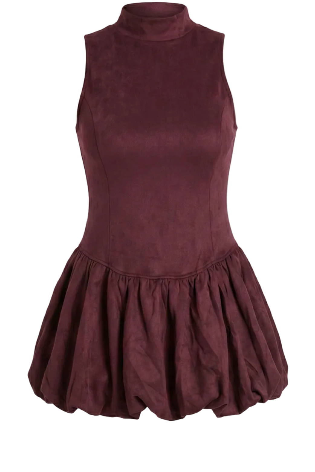 Vestido terciopelo burdeos